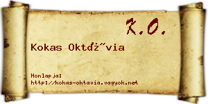 Kokas Oktávia névjegykártya